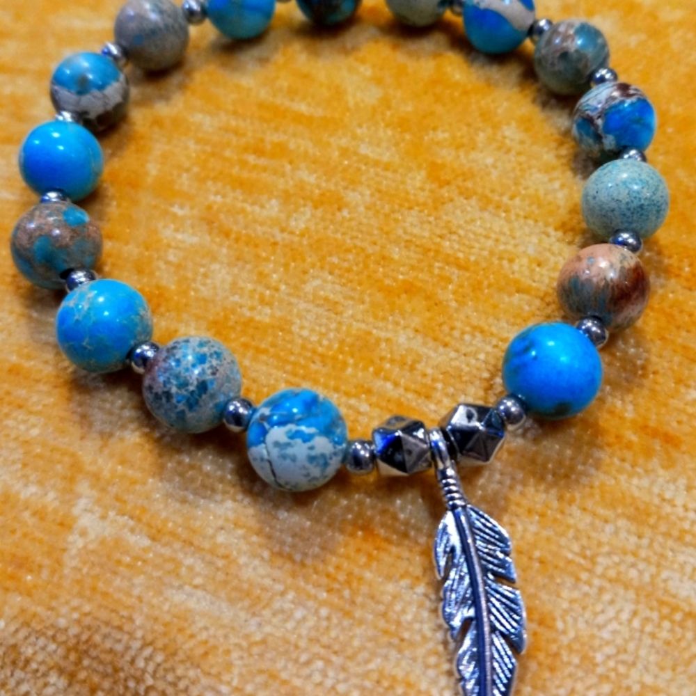 💙 Inner Wisdom 💙 Chrysocolla Stone Bracelet 📿💫